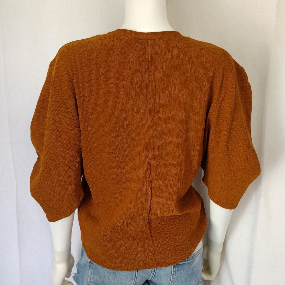 Zara Pumpkin Spice Top - Picture 4 of 7